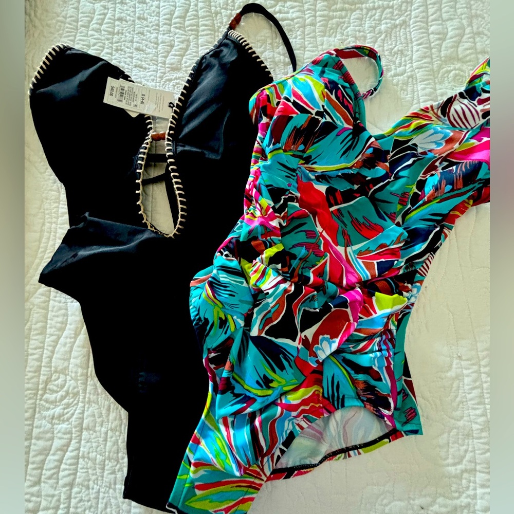 TWO NWT One Piece Swimsuits
